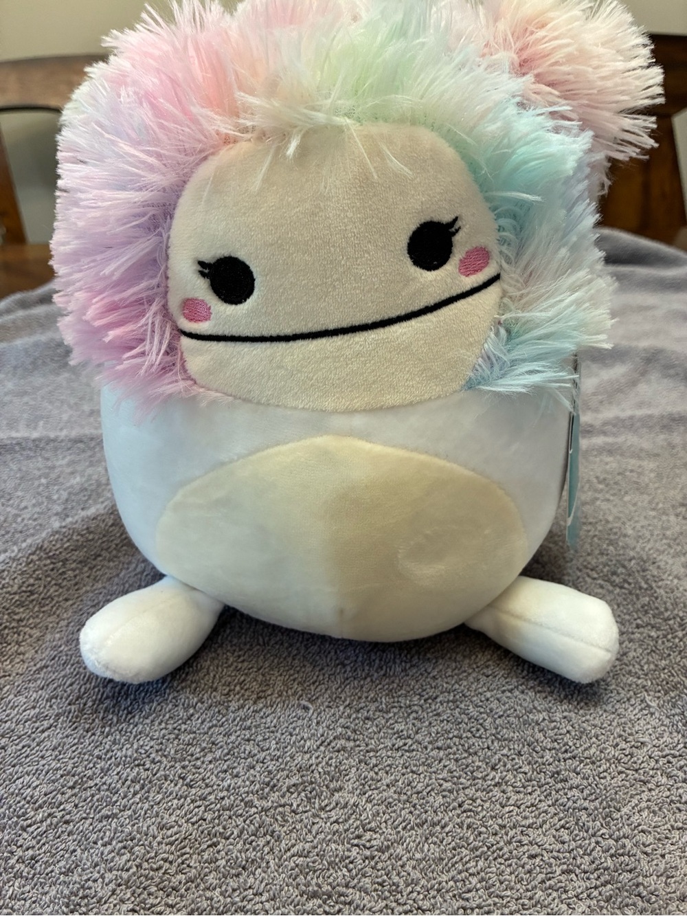 Squishmallows Pastel Rainbow Plush with Cream Body